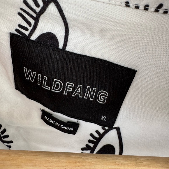 Wildfang White Eye PrintShirt - Picture 2 of 4